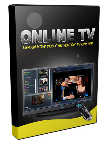 eCover representing Online TV Videos, Tutorials & Courses with Resell Rights