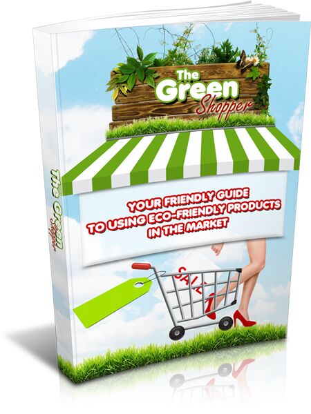 eCover representing The Green Shopper eBooks & Reports with Master Resell Rights