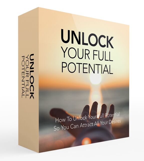 eCover representing Unlock Your Full Potential Video Course Videos, Tutorials & Courses with Master Resell Rights