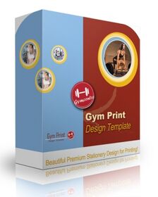 Gym Print Design Template small
