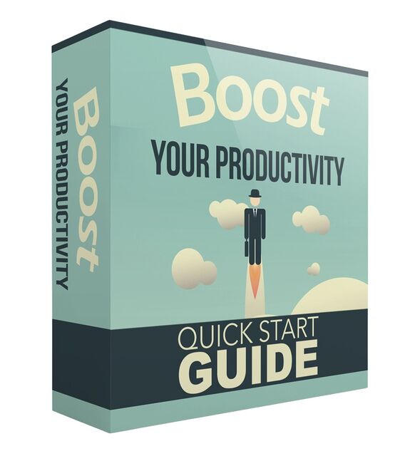 eCover representing Boost Your Productivity eBooks & Reports with Master Resell Rights