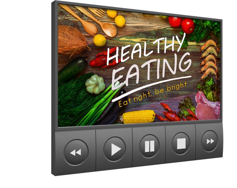 eCover representing Healthy Eating Video Upgrade eBooks & Reports/Videos, Tutorials & Courses with Master Resell Rights