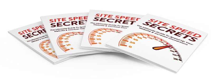 eCover representing Site Speed Secrets eBooks & Reports with Master Resell Rights